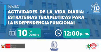  Capacitación online "Actividades de la Vida Diaria: Estrategias Terapéuticas para la Independencia Funcional" 