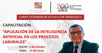  Capacitación virtual  "Aplicación de la inteligencia artificial en los procesos laborales" 