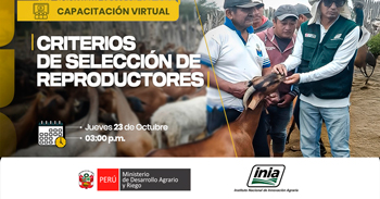 Capacitación online "Criterios de Selección de Reproductores" del INIA