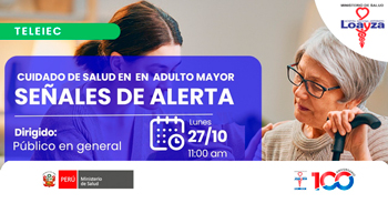  Capacitación online "Cuidado de salud en en adulto mayor señales de alerta"