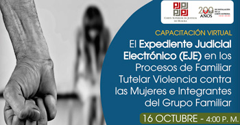  Capacitación online El Expediente Judicial Electrónico (EJE) en los Procesos de Familiar