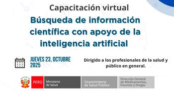  Capacitación online gratis "Búsqueda de información científica con apoyo de la inteligencia artificial"