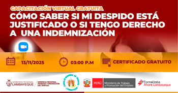  Capacitación online gratis ¿Cómo saber si mi despido esta justificado o si tengo derecho a una indemnización?