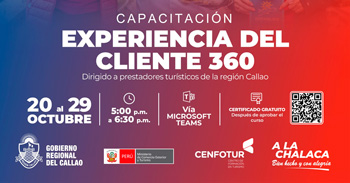 Capacitación online gratis "Experiencia del Cliente 360°" del GOBIERNO REGIONAL DEL CALLAO