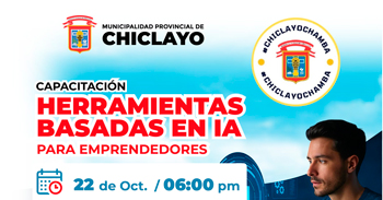  Capacitación online gratis "Herramientas basadas en IA para emprendedores" 