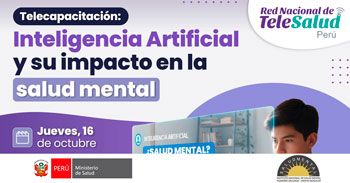  Capacitación online "Inteligencia Artificial y su impacto en la salud mental" del INSM