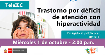  Capacitación online "Trastorno por déficit de atención con hiperactividad" 