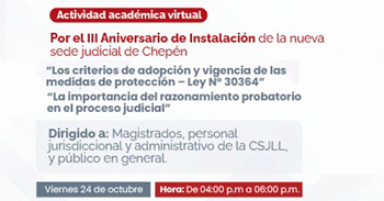  Capacitaciones online de la Corte Superior de Justicia de La Libertad