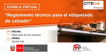   Charla online Reglamento Técnico Andino de Etiquetado de Calzado, Marroquinería y productos similares