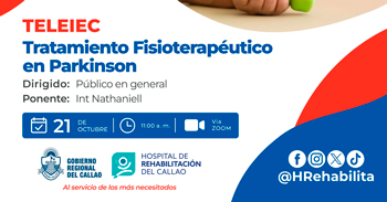  Charla virtual  "Tratamiento Fisioterapéutico en Parkinson" de Hospital de Rehabilitación