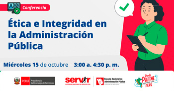  Conferencia online Ética e integridad en la Administración Pública