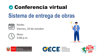 Conferencia online gratis "Sistema de entrega de obras" del OECE