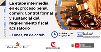  Conferencia online "Hostigamiento sexual en el ámbito laboral: marco legal, prevención y sanción" del MINJUSDH