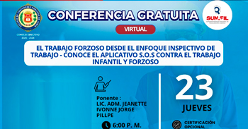  Conferencia online "El trabajo forzoso desde el enfoque inspectivo de trabajo"