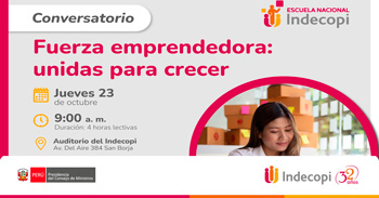  Conversatorio presencial  "Fuerza emprendedora: unidas para crece"  del INDECOPI