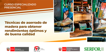  Curso presencia gratis "Técnicas de aserrado de madera para obtener rendimientos óptimos y de buena calidad"