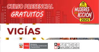  Curso presencial gratis "Vigias" de Sencico Huancayo