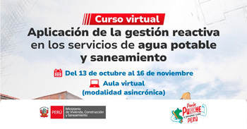 Curso virtual "Aplicación de la gestión reactiva en los servicios de agua potable y saneamiento"