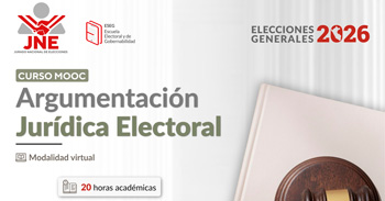  Curso online gratis "Argumentación Jurídica Electoral" del JNE