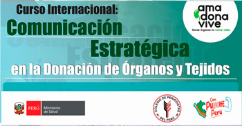  Curso online gratis "Comunicación estratégica en la donación de órganos y tejidos"  del MINSA