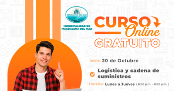  Curso online gratis "Logistica y Cadena de Suministros" de la Municipalidad de Magdalena del Mar