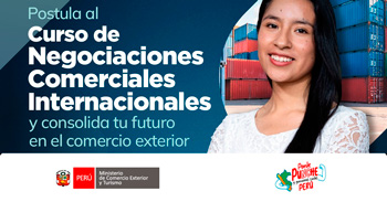  Curso gratis en "Negociaciones Comerciales Internacionales" del MINCETUR