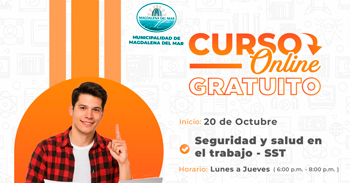  Curso online gratis "Seguridad y Salud en el Trabajo" de la Municipalidad de Magdalena del Mar
