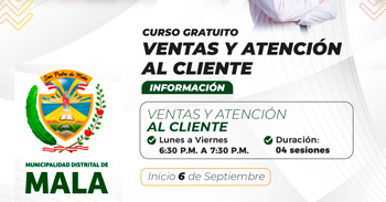  Curso online gratis "Ventas y atención al cliente" de la Muni Mala