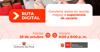  Curso online "Convierte visitas en ventas: Mejora la experiencia de usuario" de PRODUCE