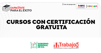  Cursos presenciales gratuitos con certificado de la DRTPE de Ica