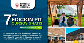  Cursos online gratis de la UNI para estudiantes y egresados de universidades e institutos de todo el país