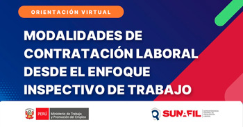  Evento online "Modalidades de Contratación Laboral desde el Enfoque Inspectivo de Trabajo" 