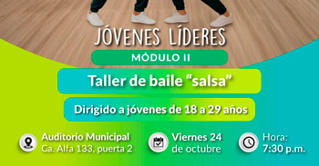  Taller presencial gratis "Clases de salsa" de la Municipalidad De San Borja