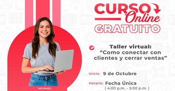  Taller online gratis "Como conectar con clientes y cerrar ventas" de la Municipalidad de Magdalena del Mar