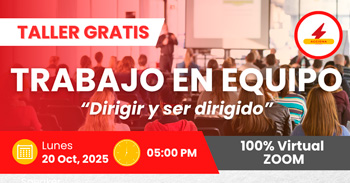  Taller online gratis: "“Trabajo en Equipo: Dirigir y ser dirigido”"