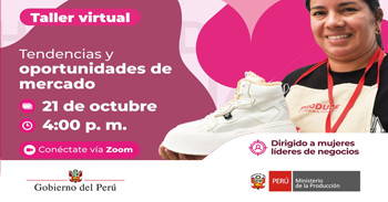  Taller online "Tendencias y oportunidades de mercado" de PRODUCE