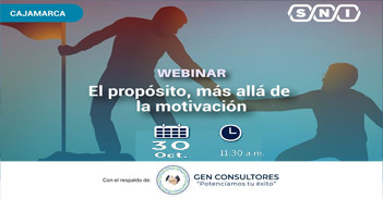  Webinar online "El propósito, más allá de la motivación" Sociedad Nacional de Industrias