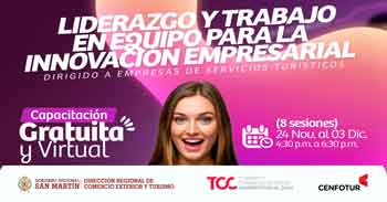  Capacitación online gratis: "Liderazgo y trabajo en equipo para la innovación empresarial" 