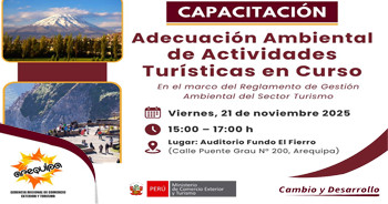  Capacitación presencial "Adecuación Ambiental de Actividades Turísticas en Curso" de Gercetur Arequipa
