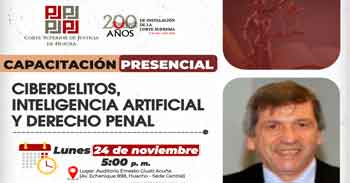  Capacitación presencial "Ciberdelitos, Inteligencia Artificial y Derecho Penal"