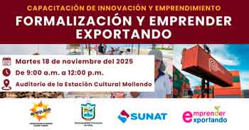  Capacitación presencial "Formalización y Emprender Exportando" de Gercetur Arequipa