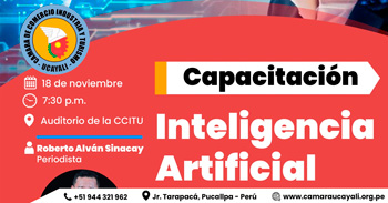  Capacitación presencial "Inteligencia artificial" de la Cámara de Comercio, Industria y Turismo de Ucayali