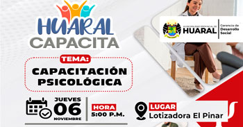  Capacitación presencial "Psicológica" de la Municipalidad De Huaral
