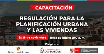 Capacitación presencial "Regulación para la planificación urbana y las viviendas" del Ministerio de Vivienda