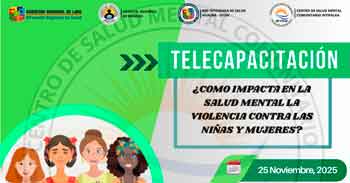  Capacitación online "¿Cómo impacta en la salud mental la violencia contra las niñas y mujeres?" 