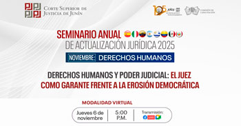  Capacitación online Derechos Humanos y Poder Judicial: el juez como garante frente a la erosión democrática