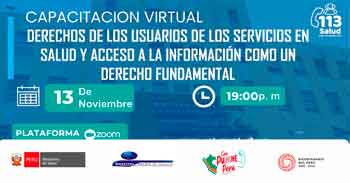  Capacitación online Derechos de los usuarios de los servicios en salud y acceso a la información como un derecho