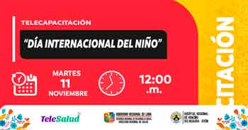  Capacitación online "Día internacional del niño" del Hospital Regional de Huacho