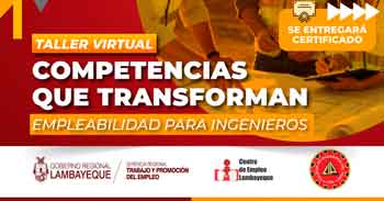  Taller online "Competencias que Transforman: Empleabilidad para Ingenieros"