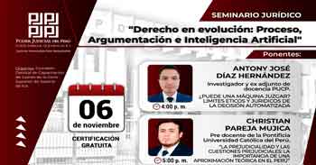  Capacitación online gratis "Derecho en evolución: Proceso, Argumentación e Inteligencia Artificial"